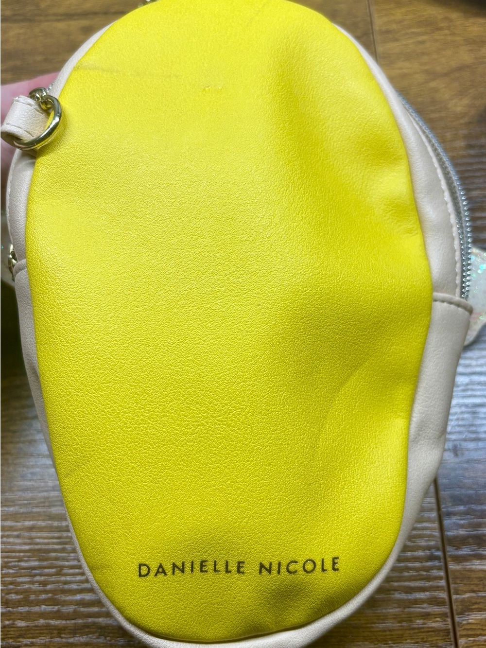 Disney x Danielle Nicole Tinker Bell Yellow Pom-Pom Crossbody Bag - Picture 5 of 6